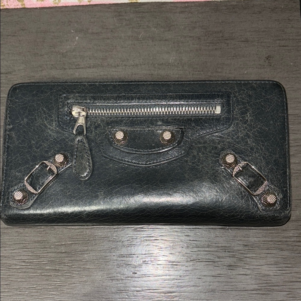 Balenciaga Black Leather Wallet